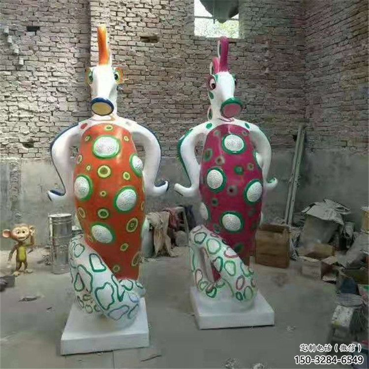 隴南幼兒園河馬雕塑，動(dòng)漫文化雕塑，卡通動(dòng)物制作