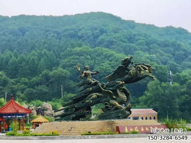 廣州夸父逐日雕塑，鑄銅神話人物雕塑