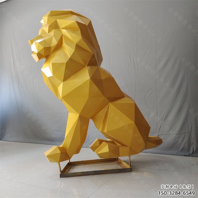貴港獅子雕塑服務(wù)商，動物雕塑，不銹鋼獅子雕塑制作