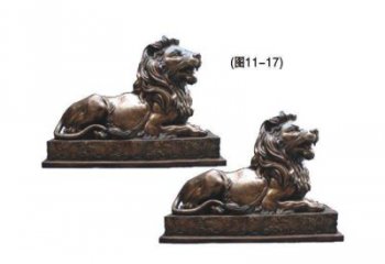龍巖公園獅子雕塑供求，景觀雕塑，鑄銅趴獅雕塑優(yōu)選