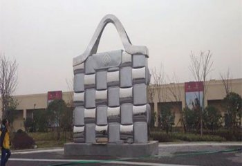 陽江景觀背包雕塑優(yōu)選，陸地?cái)[件，園林不銹鋼背包雕塑供應(yīng)