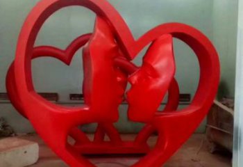 欽州制造心形人物雕塑供需，鋼管組合，雕塑工程制作供應(yīng)