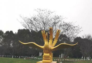 河池鳳凰雕塑選用，美陳雕塑，鑄銅鳳凰雕塑工藝廠家