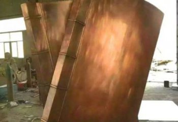 來賓鑄銅書籍供應，街景小品，銅書籍雕塑廠家優(yōu)價