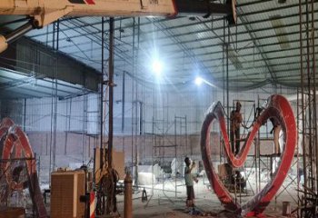 文昌景觀love雕塑選定，美陳雕塑，現代燈光love雕塑優選