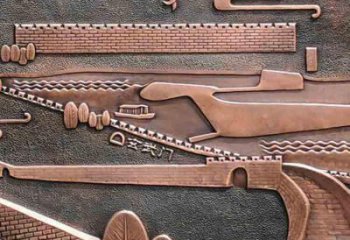 秀英銅浮雕景墻雕塑，圓雕工藝