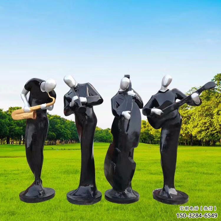 襄樊住宅小區吹拉彈唱雕塑