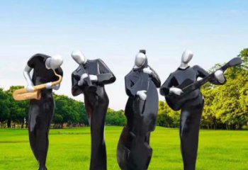 襄樊住宅小區(qū)吹拉彈唱雕塑