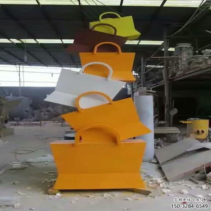十堰烤漆挎包雕塑制造商，室外軟裝，景觀挎包雕塑制作