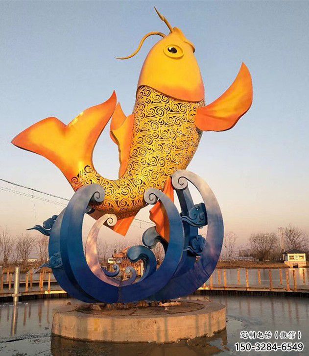 隨州園林鯉魚雕塑