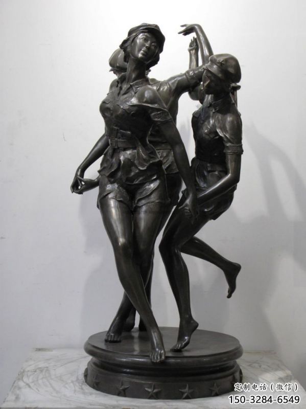 鹽城住宅小區跳舞雕塑