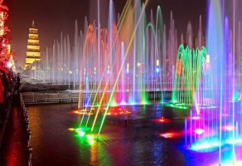 白城選定噴泉雕塑，燈光數控效果，水景藝術雕塑