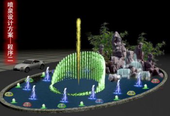 長(zhǎng)春旱地漂浮噴泉雕塑，水景藝術(shù)噴泉雕塑生產(chǎn)商