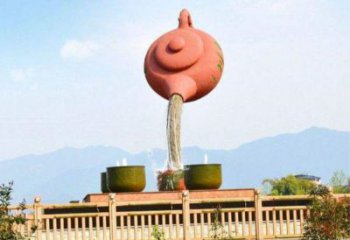 常州公園天壺雕塑工廠，不銹鋼材質，圓雕形式