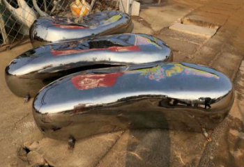 鹽城坐凳雕塑，小區園林雕塑，不銹鋼鏡面效果