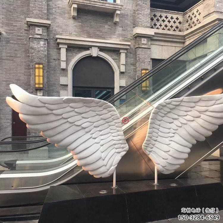 烏海景觀鳥翅雕塑制造，歐式風(fēng)格，不銹鋼鳥翅雕塑定價