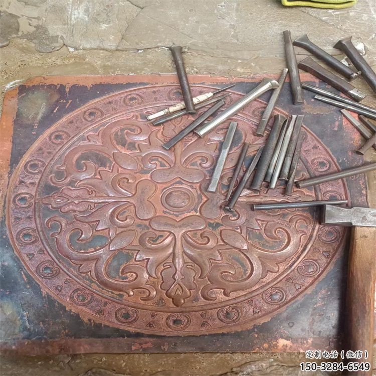 棗莊花卉浮雕精品，鍛銅構件，別墅花卉浮雕廠家