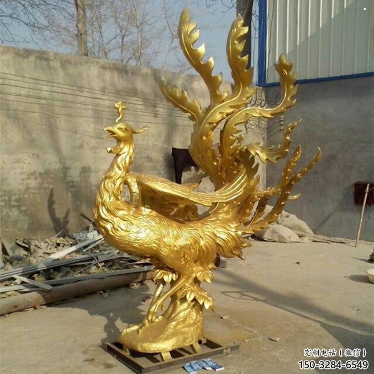 忻州鳳凰雕塑廠家，鍛造工藝，銅鳳凰雕塑廠家承接