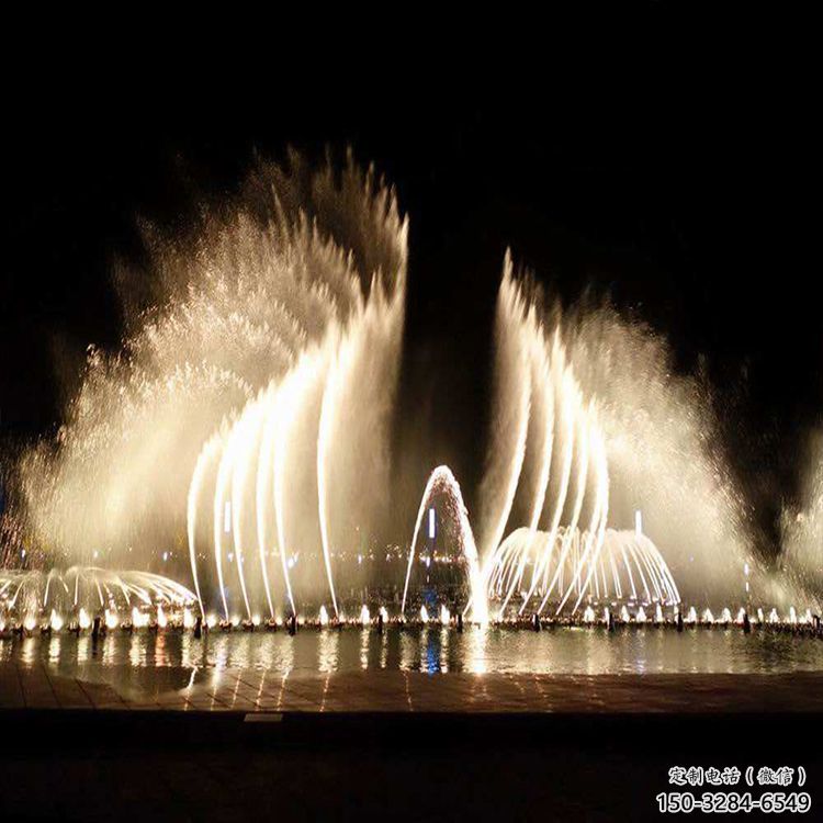 晉源水景程控噴泉雕塑，高噴循環(huán)噴水方式設(shè)計制作