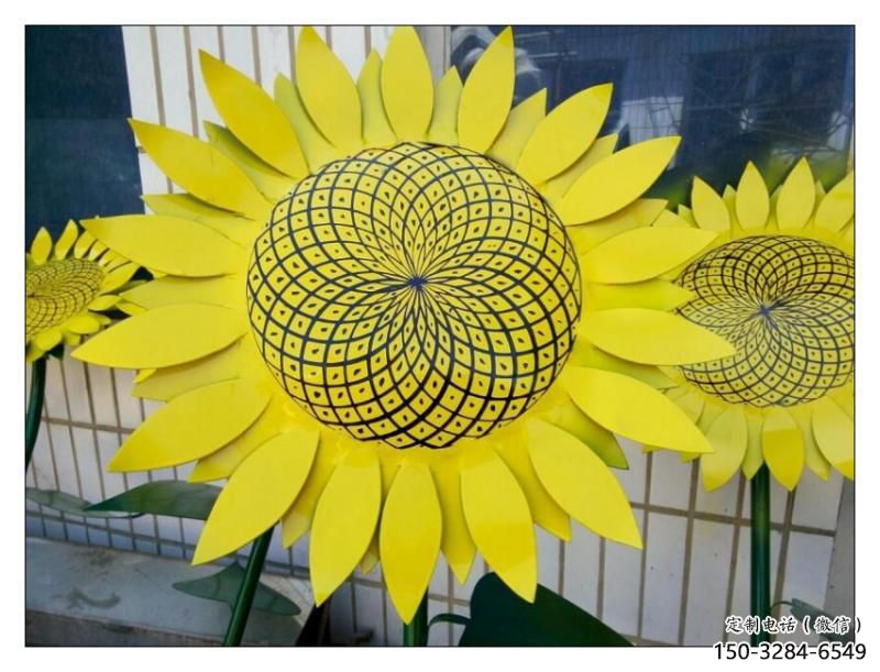 呂梁抽象花籃雕塑展品，小區雕塑，葵花花籃雕塑工程制作精選