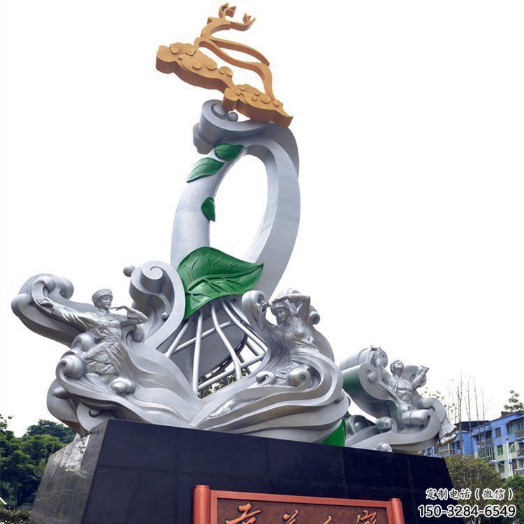 西安蘭花雕塑承接，城市裝飾，大型蘭花花朵雕塑公司