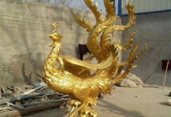 鳳凰雕塑廠家，鍛造工藝，銅鳳凰雕塑廠家承接