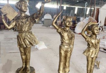 濟(jì)南學(xué)生少先隊(duì)員雕塑