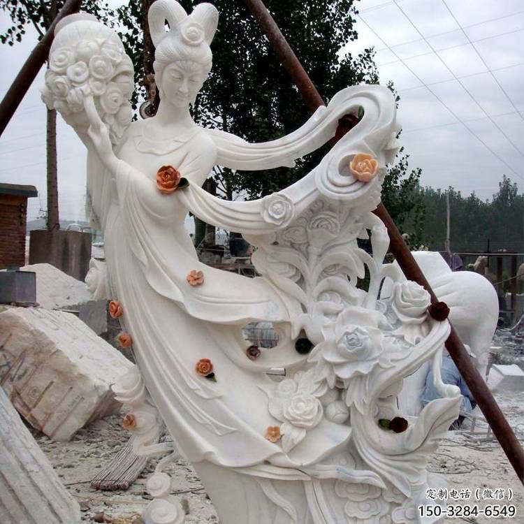 寶雞公園天女散花雕塑