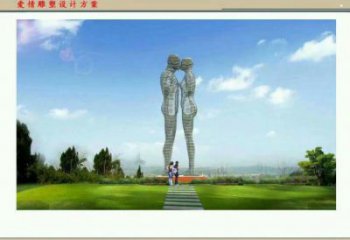 新城鏤空人物雕塑承接，陸地?cái)[件，鐵藝字母人物雕塑制造商