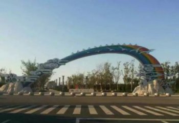 楚雄云朵大門雕塑，公園美陳元素，不銹鋼云朵大門雕塑