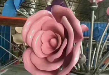 大理牡丹花雕塑工廠優(yōu)選，城市裝飾，牡丹花花朵雕塑供給