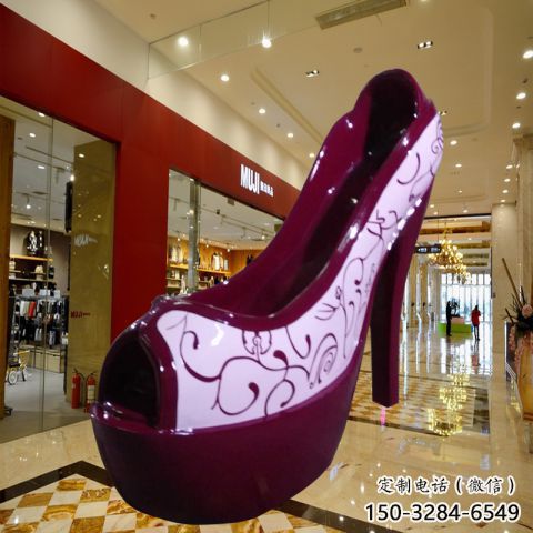城市高跟鞋雕塑 風景區彩繪雕塑 抽象擺件